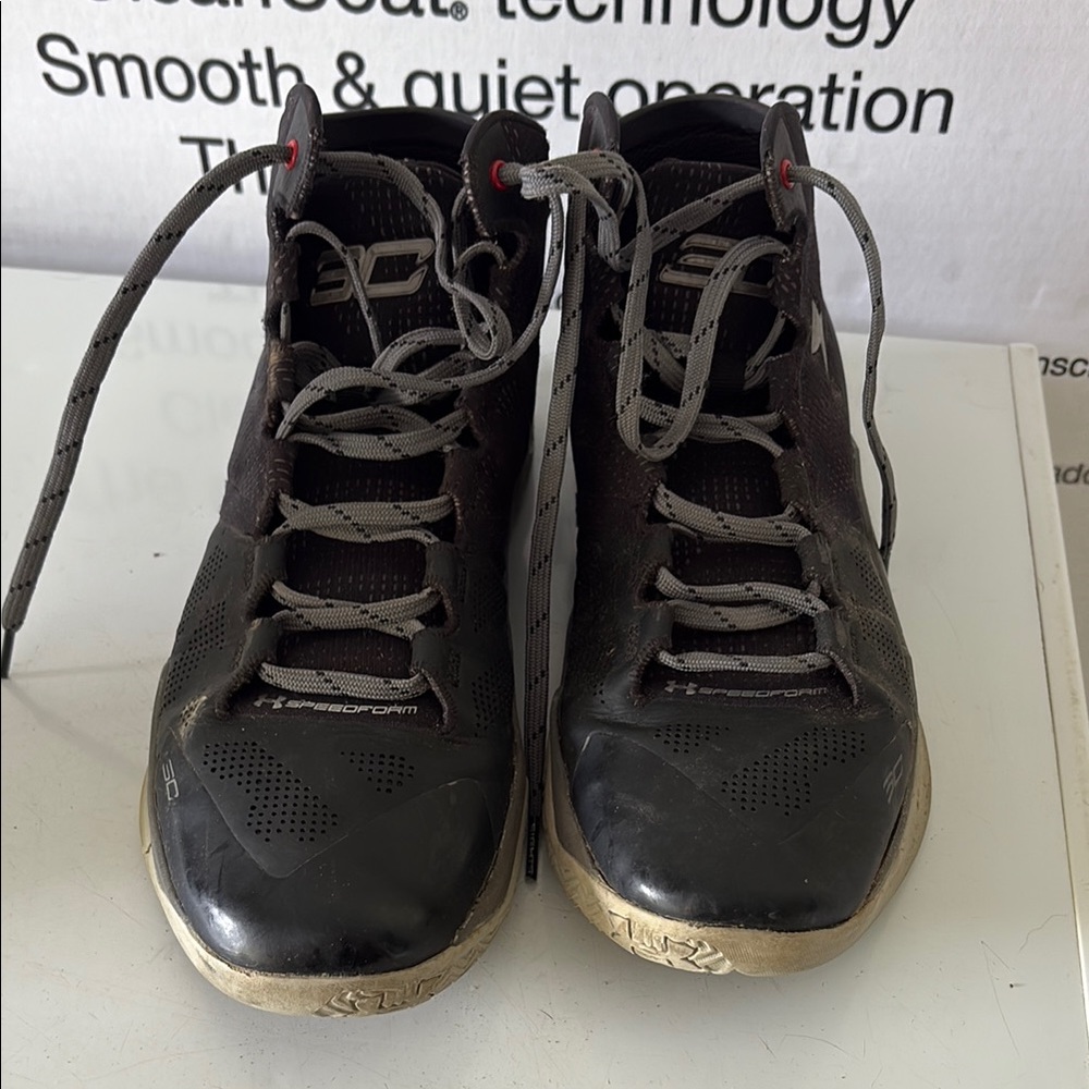 Under Armour Black and Gray Athletic Shoes